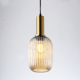 Lampa wiszaca POLUX SUFFOLK AMBER E27 bursztyn