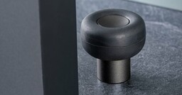 Stopka Stoper do drzwi podłogowy Buggy Aluminiowy Szary