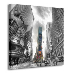Times Square Silver New York - Obraz na płótnie
