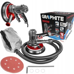 Graphite Szlifierka Do Gipsu 900W 180MM Led 59G263