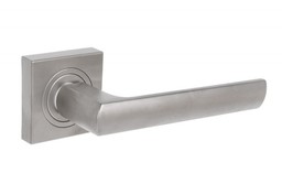 Klamka drzwiowa GAMET UNICO DH40-25K-G6 z rozetą kwadratową, nikiel/satyna