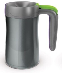 Contigo, Stalowy kubek termiczny, Fulton, srebrny, 400 ml