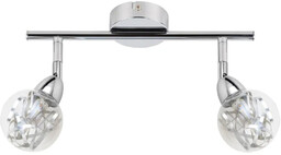 Lumes Nowoczesny plafon z dwoma kloszami - K176 A4-K36