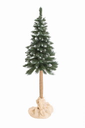 CHOINKA ZIELONA NA PNIU 180 cm IMITACJA ŚNIEGU ŚWIERK