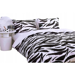 Pościel 140x200 Dwustronna Bawełna Satynowa Collection World Zebra