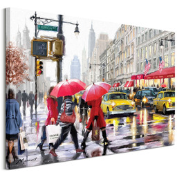 New York Shoppers - obraz na płótnie
