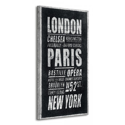 London, Paris, New York - Obraz na płótnie