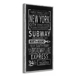 Rapid Transit Lines New York - Obraz na płótnie