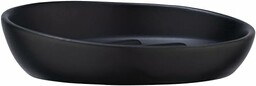 WENKO Mydelniczka Badi czarna, wysokiej jakości ceramika z matową powierzchnią, mydelniczka o prostym, prostym kształcie