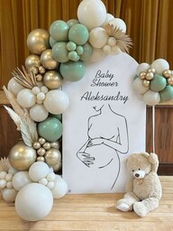 Naklejka okazjonalna: Baby Shower z imieniem