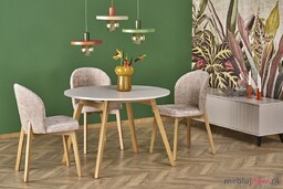 Stół rozkładany RUBEN Halmar 102x102-142, Kaszmir + naturalny