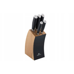 Komplet noży w bloku Gerlach Deco Black 5 szt.