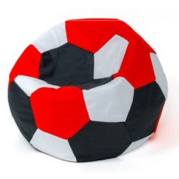 GO GIFT Pufa worek Piłka 1 L Biało-czarno-czerwony 80 cm