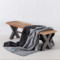 Koc Cosy Home 150x200cm Black&Zinc, 150 x 200 cm