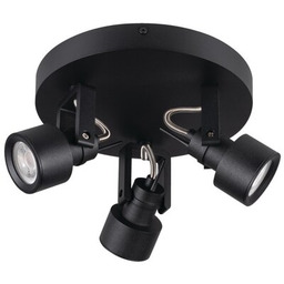 KANLUX Plafon sufitowy Sonda II EL-3O B Czarny