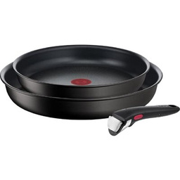 TEFAL Zestaw patelni Ingenio Eco Resist L3979102 (3 elementy) Beztłuszczowa