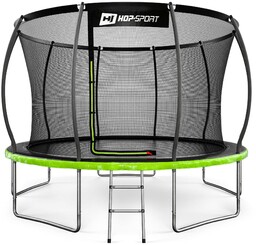 Trampolina ogrodowa 12ft (366cm) pumpkin - czarno-zielona z siatką wewnętrzną