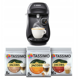 Zestaw ekspres kapsułkowy +3x Tassimo Bosch Tassimo Happy