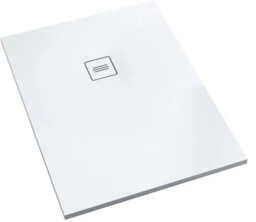 Schedline Protos Smooth White brodzik kompozytowy Stonicryl 80x90 cm biały gładki 3SP.P1P-8090-M1