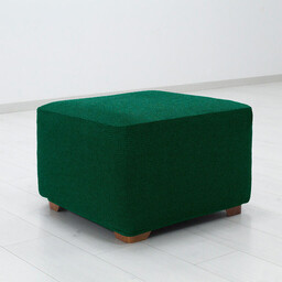 Nueva Textura Super streczowe pokrowce HARMONIA zielone pufa (40 - 60 cm)