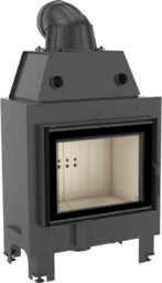 Kominek powietrzny stalowy KRATKI MBM 10 kW Ø 200 double