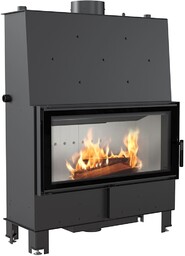 Kominek z płaszczem wodnym KRATKI LUCY 20 kW Ø 200 podwójna