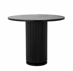 Bloomingville PORTO Okrągły Stół z Drewna Mango 90 cm / Czarny