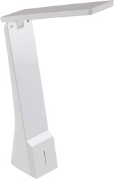 EGLO lampa stołowa, plastik, zintegrowana, biała, 20 x 5 x 26 cm