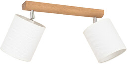 Benita Lampa Sufitowa 2xE27 Max.25W Dąb Olejowany/Biały 2027400411549