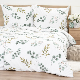 4Home Pościel bawełniana Eucalyptus, 140 x 200 cm, 70 x 90 cm, 140 x 200 cm, 70 x 90 cm
