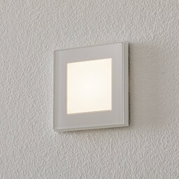 BEGA Accenta ścienny kątowy pierścień biały 315lm, biały / opal, przedpokój, metal, nowoczesny