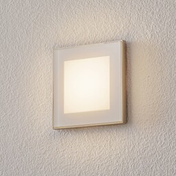 BEGA Accenta ścienny kątowy pierścień stal 315lm, aluminiowy / szary / cynkowy, przedpokój, metal, nowoczesny
