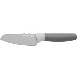BergHOFF Leo nóż do warzyw z powłoką ceramiczną, z powłoką zapobiegającą przywieraniu, 11 cm, stal nierdzewna, szary, 5,5 x 24,5 x 2 cm