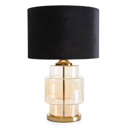 Eurofirany Lampa dekoracyjna 46x31x75 Ian 01 czarna złota