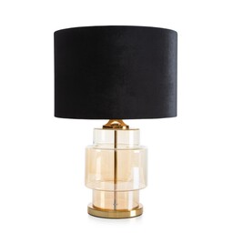 Eurofirany Lampa dekoracyjna 38x26x57 Ian 02 czarna złota