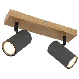 GLOBO Lampa sufitowa Robby 57911-2G Grafitowo-brązowy