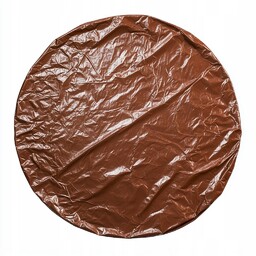 Plandeka okrągła 5M okryciowa 180g/m2 mocna brązowa średnica