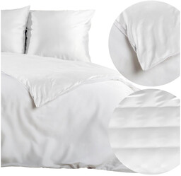 Pościel 160 x 200 3cz Satynowa Nova3 Biel