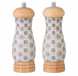 Bloomingville ELSA Młynek do Soli i Pieprzu - Zestaw 2 El. / Szary