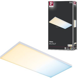 Paulmann 79827 LED Panel Velora czworokątny w kompl. ściemniana lampa sufitowa 1x15,5 W biała matowa panel oświetleniowy metal lampa sufitowa 2700 K