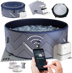 MSpa Basen z hydromasażem dmuchane Naval 6 osób SPA Bąbelki