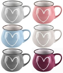 Kubki ceramiczne 320 ml 6 szt.