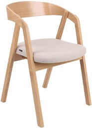 Krzesło Tove, do jadalni, do recepcji, drewniane nogi, tapicerowane