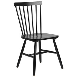 Krzesło Riano, drewniane, czarne, do jadalni