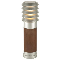 Norlys - Alta Zewnętrzny Słupek Oświetleniowy Mały Drewno/Galwanizowany