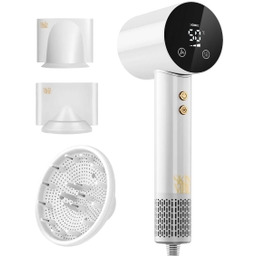 SkinVibe Libra AirLoom SV-002WH Jonizacja Dyfuzor Zimny nawiew 1500W 3 prędkości 4 temperatury Suszarka do włosów