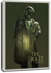 Star Wars Mandalorian Tak każe obyczaj - obraz na płótnie Wymiar do wyboru: 70x100 cm