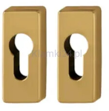 Komplet rozet 844PS z aluminium, prostokątna, kolor starego złota F4