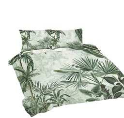 Matex Pościel bawełniana 220x200 Liście palmy zielona Universal