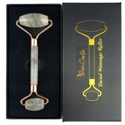 Masażer Kamienny Roller Kwarcowy Biały Do Twarzy Wałek Z Białego Kwarcu Do Masażu